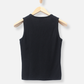 Black Cashmere V Neck Vest