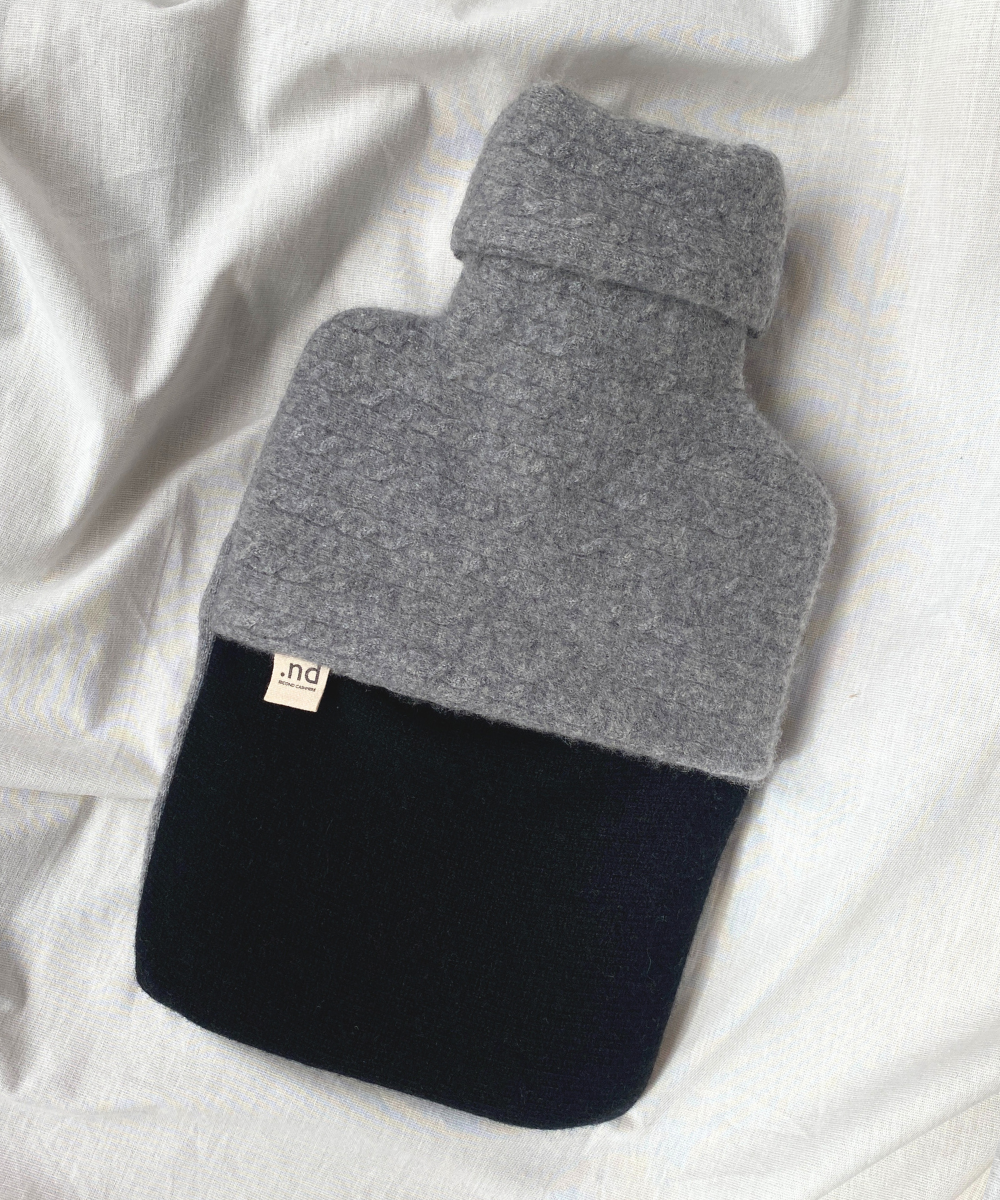 reclaimed cashmere hot water bottle cover