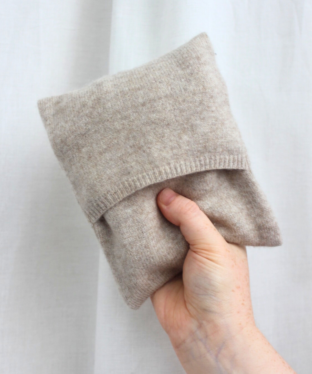 Reclaimed cashmere sleep mask