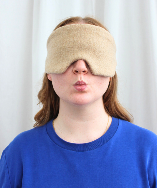 Reclaimed cashmere sleep mask