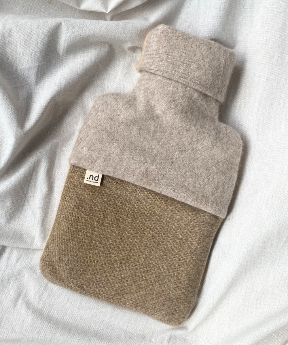 reclaimed cashmere hot water bottle cover