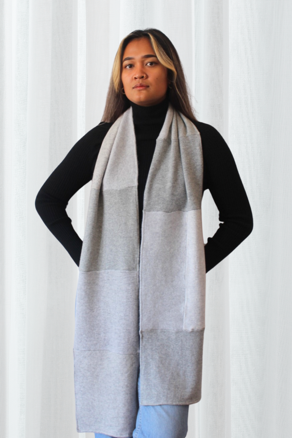 Reclaimed cashmere scarf