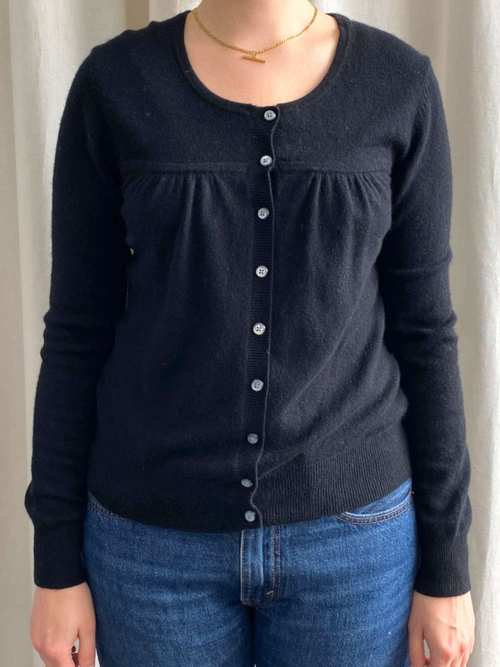 Black Cashmere Round Neck Jumper by Apartment 9