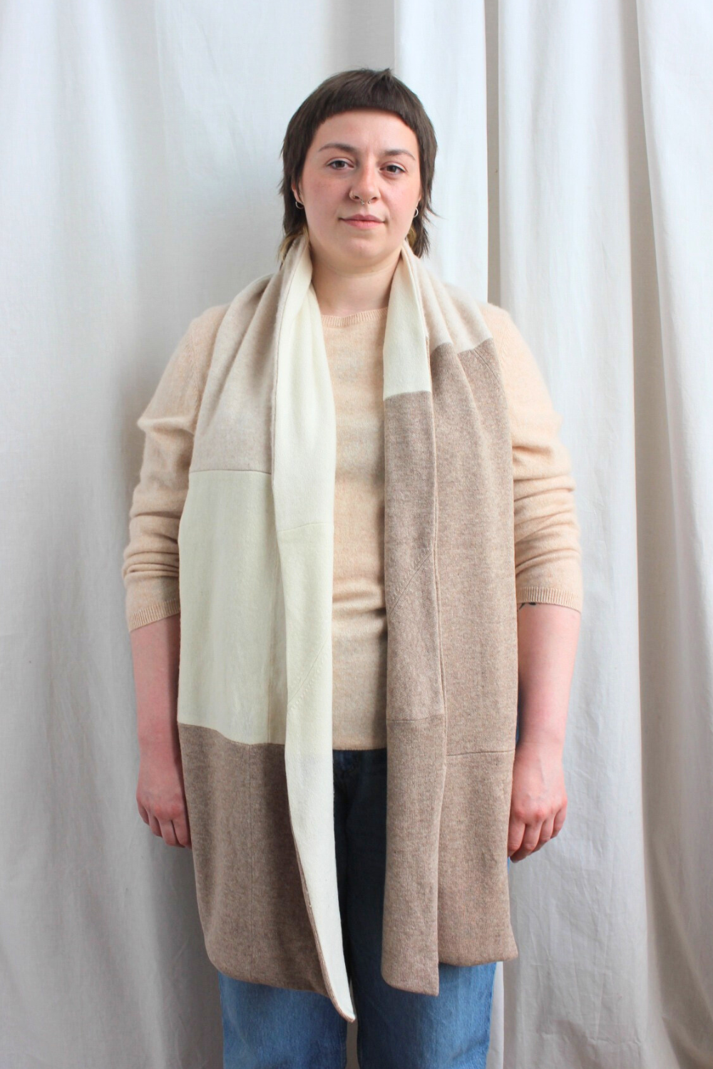 Reclaimed cashmere scarf