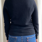 Black Cashmere Round Neck Jumper by Apartment 9