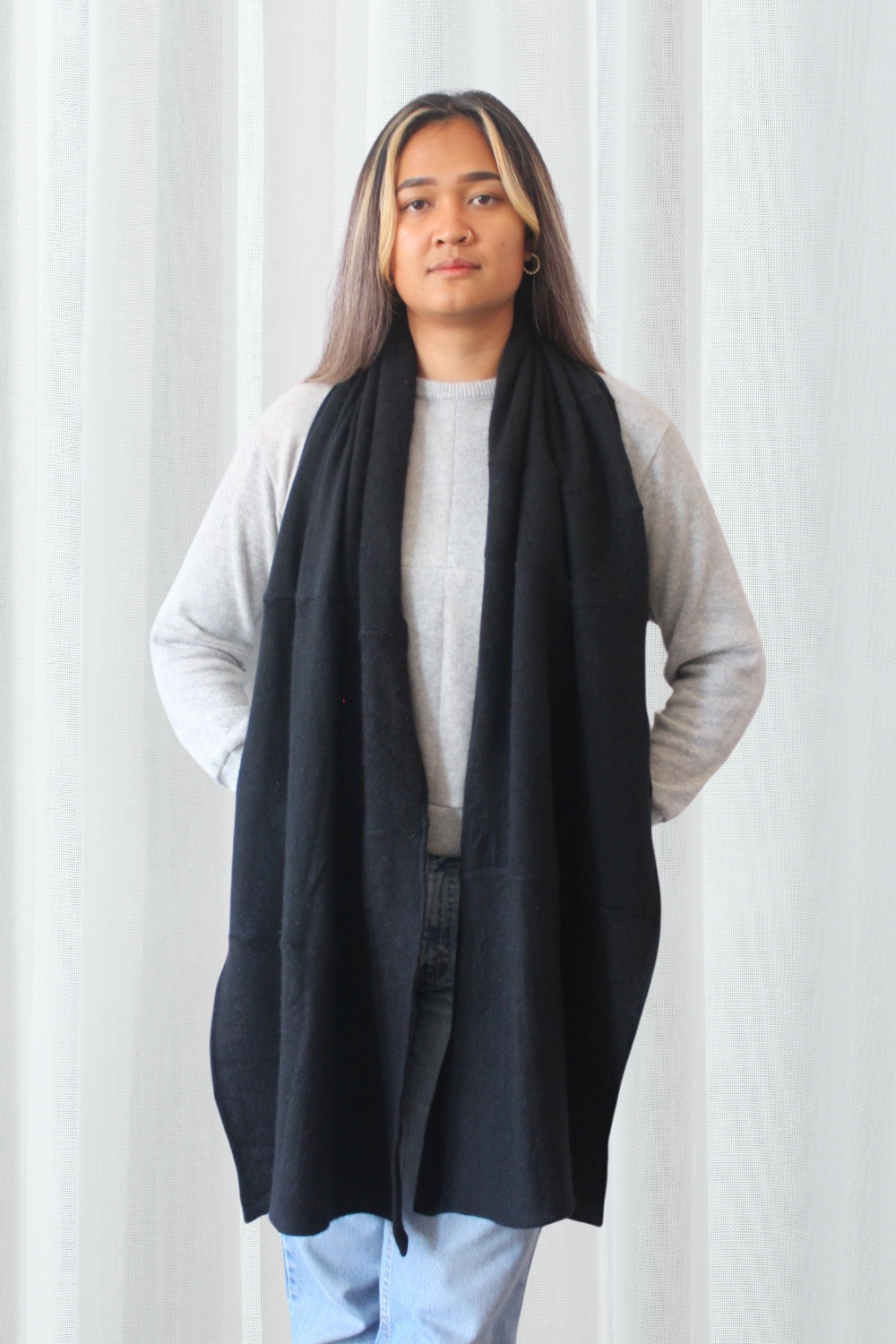 Reclaimed cashmere scarf