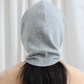 Recycled cashmere hood