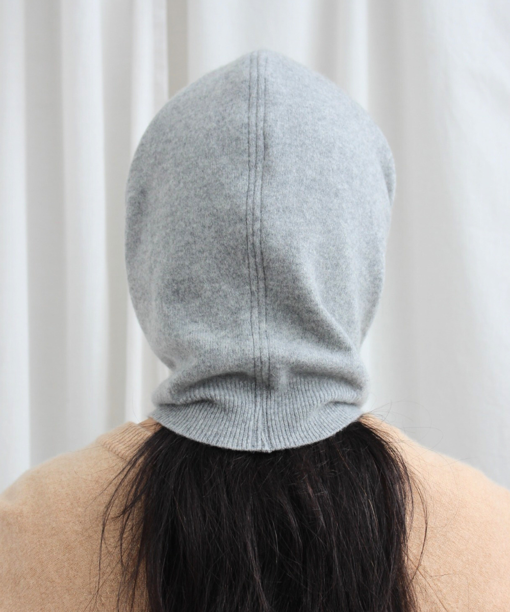 Reclaimed cashmere hood