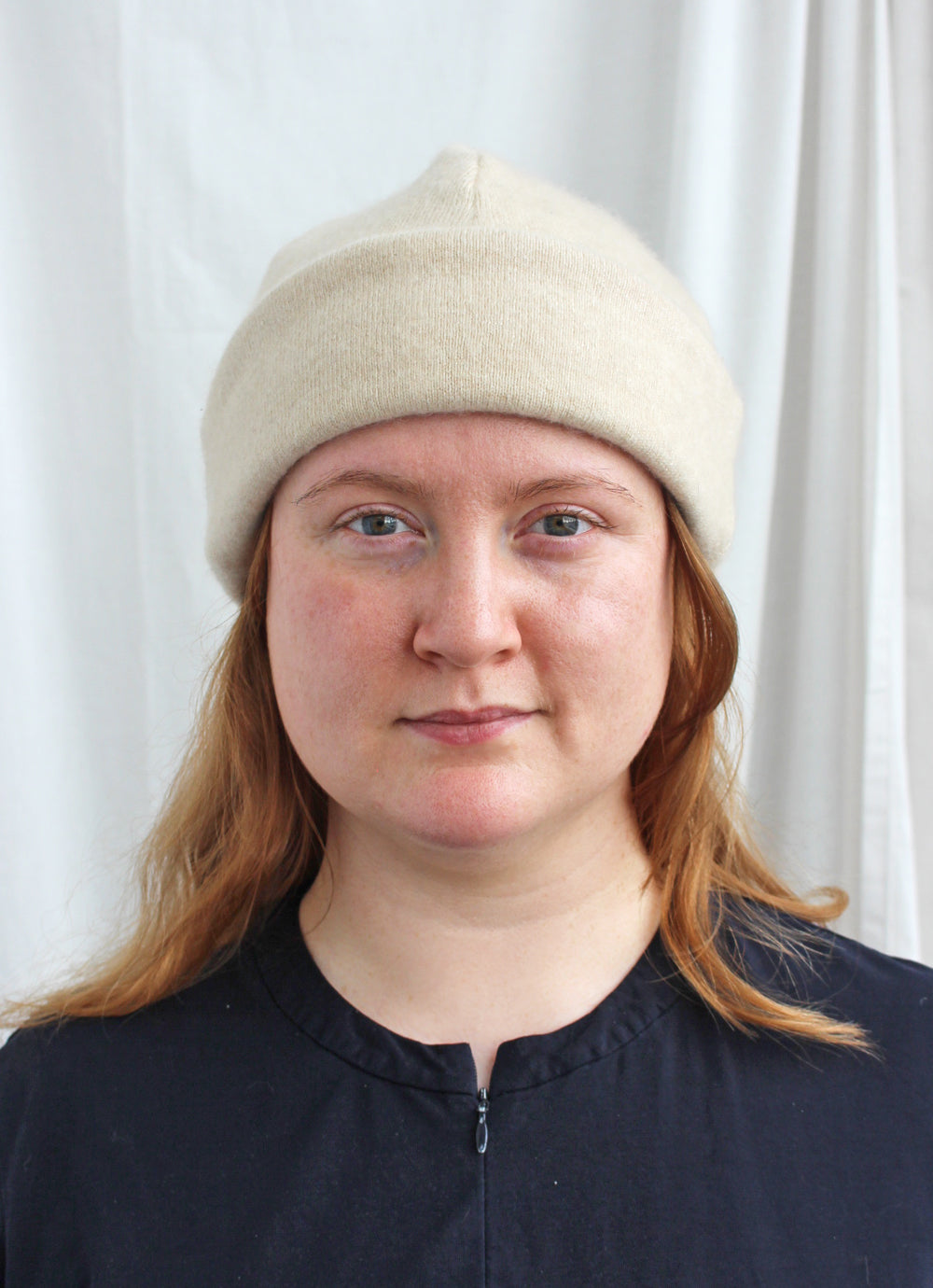 Reclaimed cashmere beanie hat