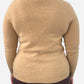 Beige Cashmere Crew Neck Cardigan by Galeria