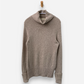 Beige Cashmere Roll Neck Chunky Knit Jumper by Notshy