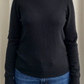 Black Cashmere Crew Neck Jumper by Quince