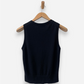 Black Cashmere Crew Neck Vest by Everlane