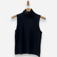 Black Cashmere Roll Neck Vest by Ann Taylor