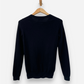 Black Cashmere Crew Neck Cardigan by Boden