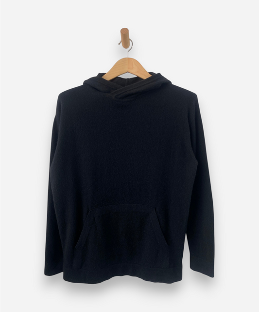 Black Cashmere Hoodie by Eric Bompard