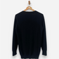 Black Cashmere Long V Neck Cardigan by Yorn