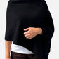 Black Cashmere Poncho