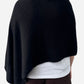 Black Cashmere Poncho