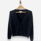 Black Cashmere V Neck Cardigan by Sud Express