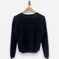 Black Cashmere V Neck Cardigan by Sud Express