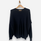 Black Cashmere V Neck Jumper by Enzo Mantovani