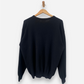 Black Cashmere V Neck Jumper by Enzo Mantovani