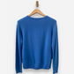 Blue Cashmere Crew Neck Jumper