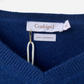 Blue Cashmere V Neck Jumper by Conbipel