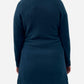 Blue Cashmere Collared Chunky Knit Cardigan