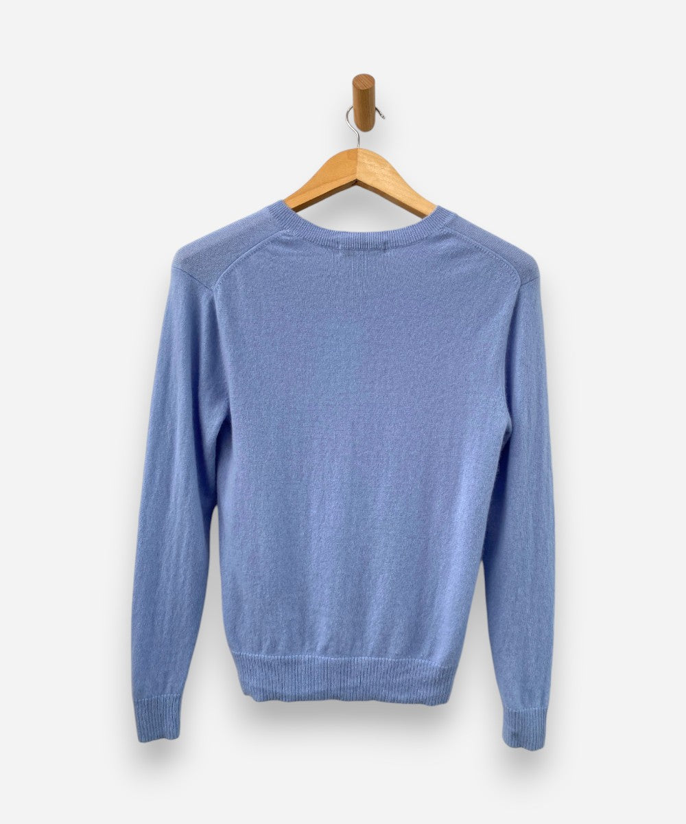 Blue Cashmere Crew Neck Jumper by M&S