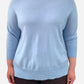 Blue Cashmere Crew Neck Jumper by Rena Marx