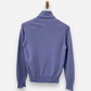 Blue Cashmere Roll Neck Jumper by Johnstons of Elgin