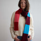 Recycled cashmere skinny scarf