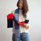 Recycled cashmere skinny scarf