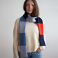 Recycled cashmere skinny scarf