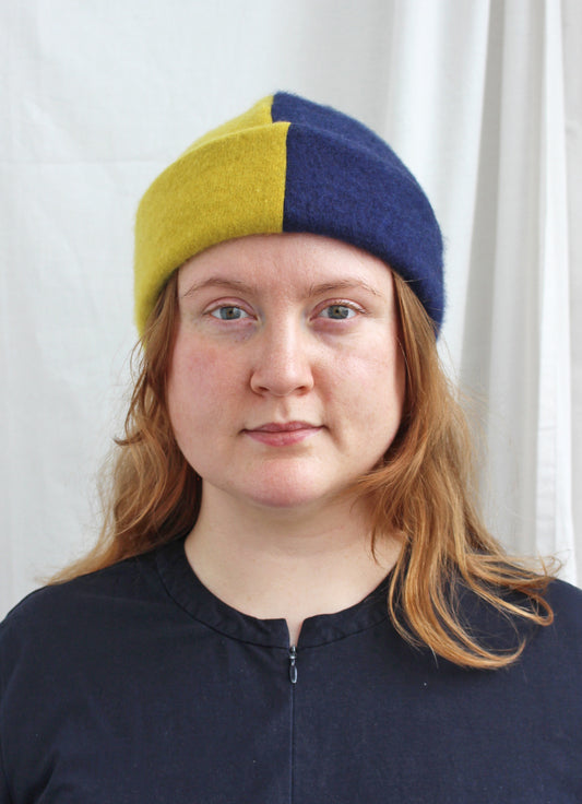 Reclaimed cashmere beanie hat