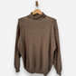 Brown Cashmere Roll Neck Jumper
