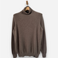 Brown Cashmere Roll Neck Jumper