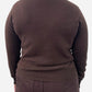 Brown Cashmere Mock Neck Jumper by The Cashmere Centre