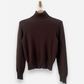 Brown Cashmere Roll Neck Jumper by Connioisseur