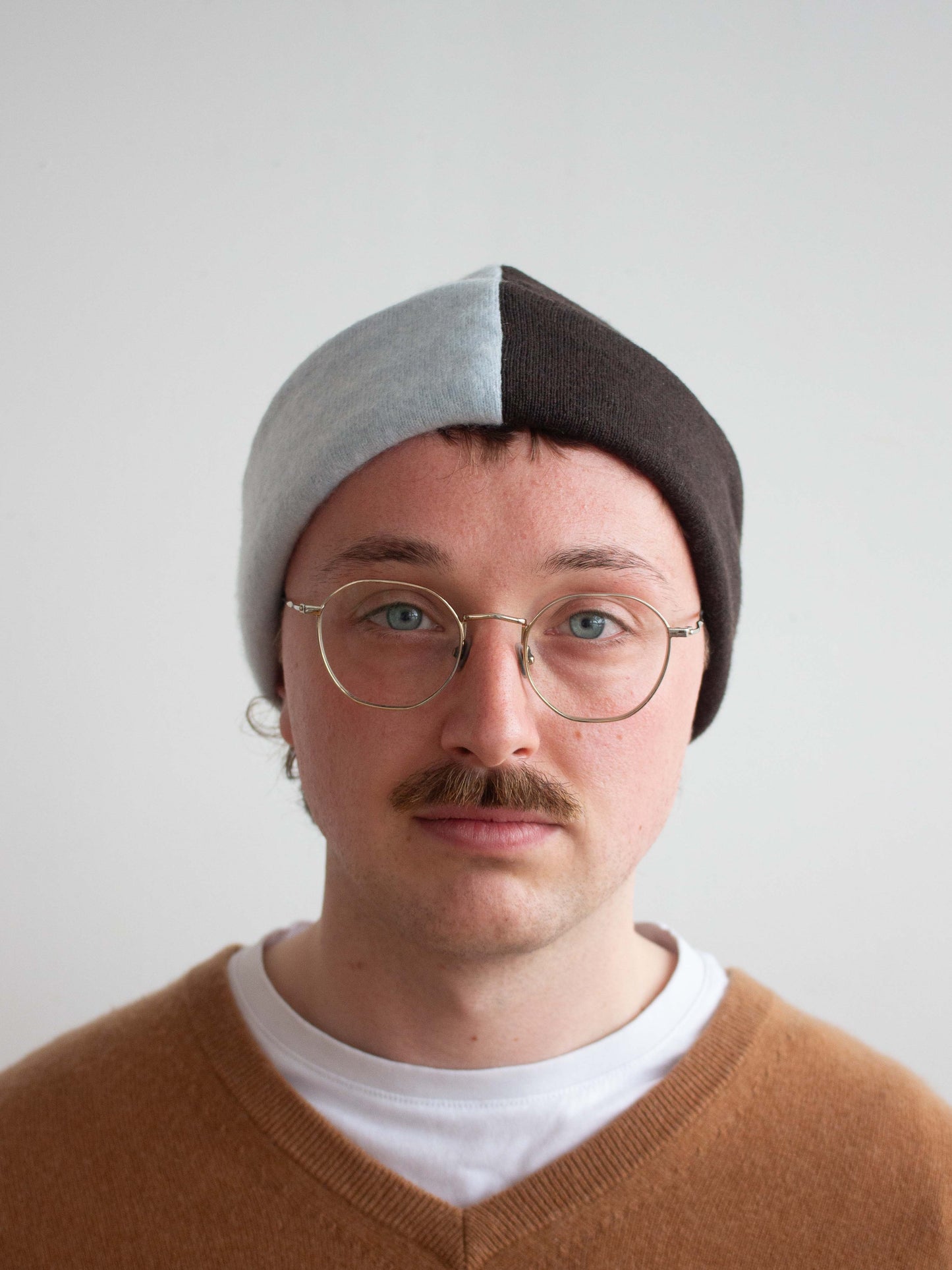 Recycled cashmere beanie hat