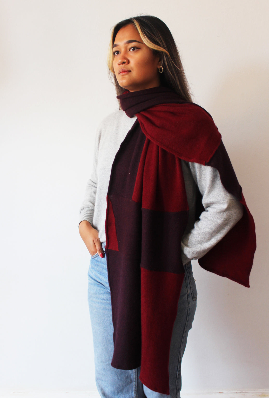 Reclaimed cashmere scarf