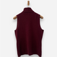 Burgundy Cashmere Roll Neck Vest by Lord and Taylor