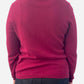 Burgundy Cashmere V Neck Cardigan by El Corte Inglés