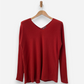 Burnt Orange V Neck Jumper by Vince