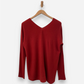 Burnt Orange V Neck Jumper by Vince