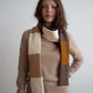 Recycled cashmere skinny scarf