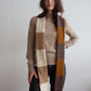 Recycled cashmere skinny scarf