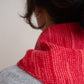 Re-knitted pure cashmere neckerchief